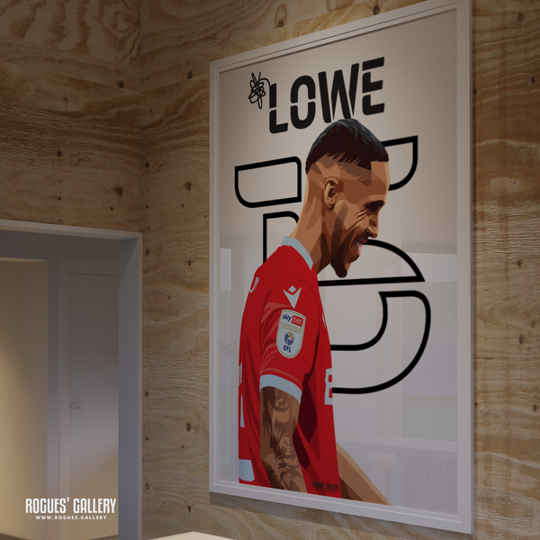 Max Lowe Nottingham Forest wing back name and number 15 A0 print 