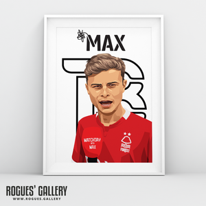 Max Hayes Matchday with max A3 print poster