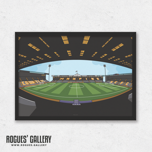 Meadow Lane Notts County FC Home Oldest Football League Club The Magpies A3 art print