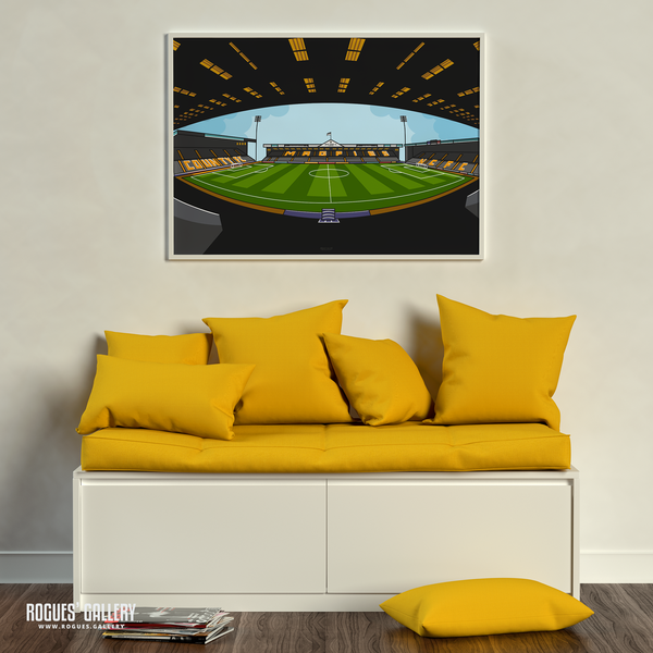 Meadow Lane Notts County FC Home Oldest Football League Club The Magpies A1 art print