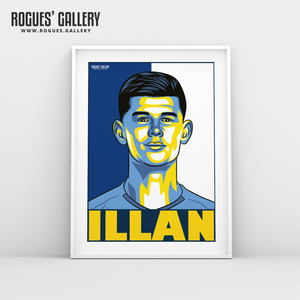 Illan Meslier Leeds United FC goalkeeper A3 art print design