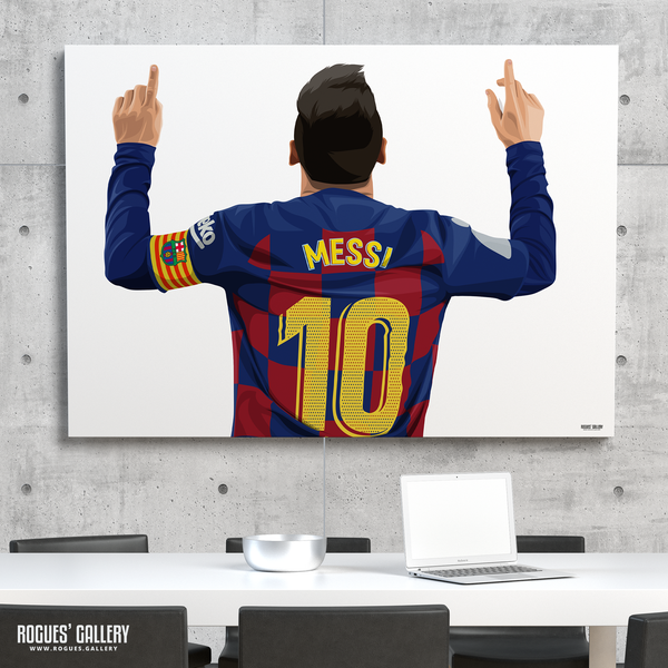 Lionel Messi Barcelona Barca Argentina Barcelona legend greatest A0 art print superb great brilliant best number 10