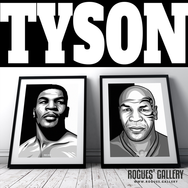 Mike Tyson signed autograph art design iconic Heavyweight champion WBA WBO IBF Las Vegas Madison Square Garden NYC