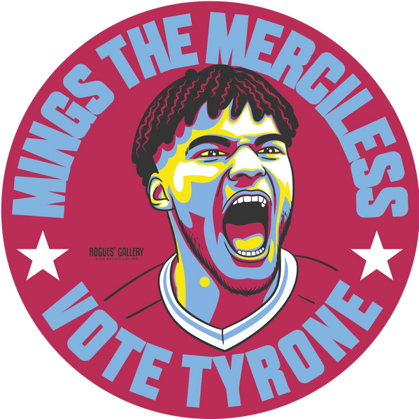 Tyrone Mings Aston Villa Vote sticker #GetBehindTheLads