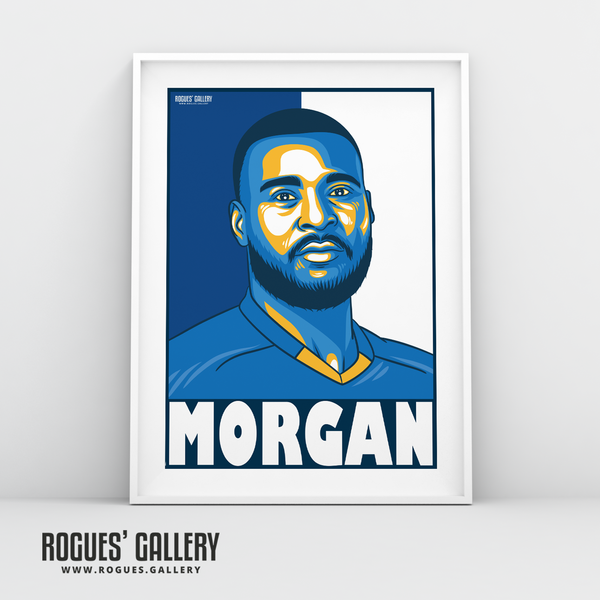 Wes Morgan defender captain Leicester City LCFC Foxes Premier League Champions A1 Print
