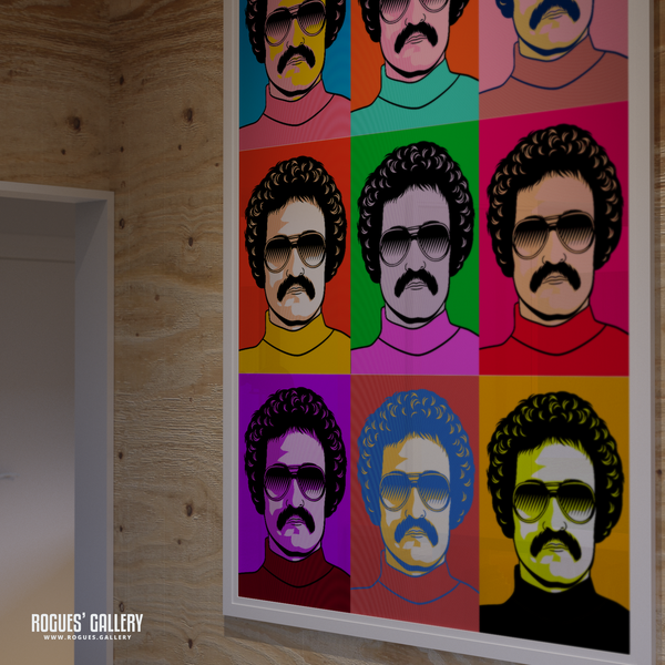 Giorgio Moroder pop art poster disco music producer 80s memorabilia 