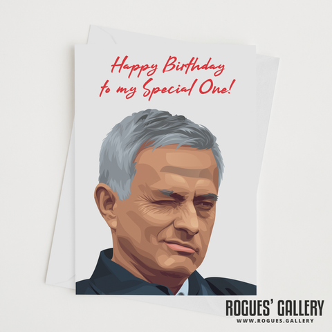 Jose Mourinho football boss special one winner birthday card