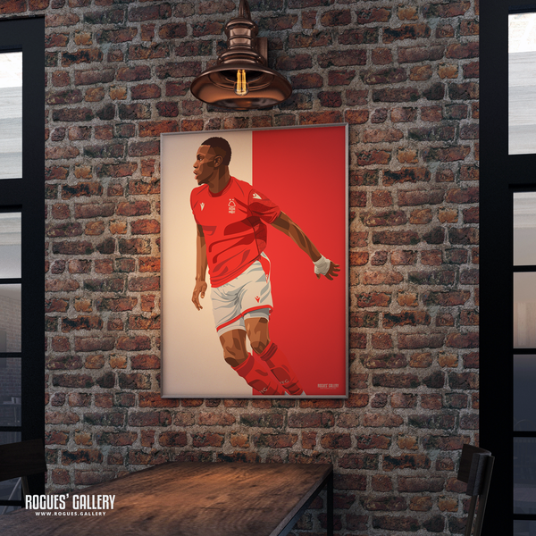 Moussa Niakhate Nottingham Forest defender poster