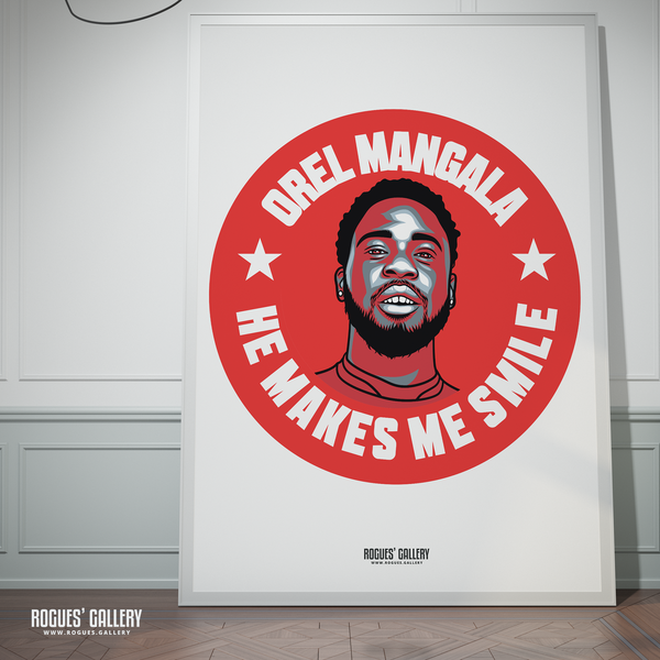 Orel Mangala Nottingham Forest poster #getbehindthelads