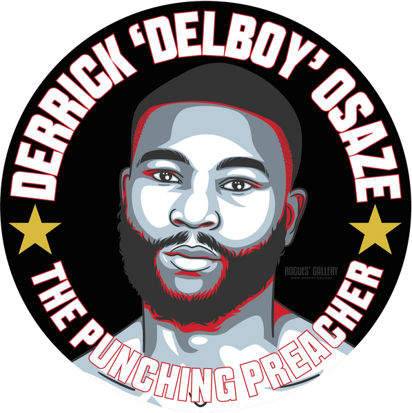 Derrick Delboy Osaze Boxer beer mats #GetBehindTheLads The Punching Preacher