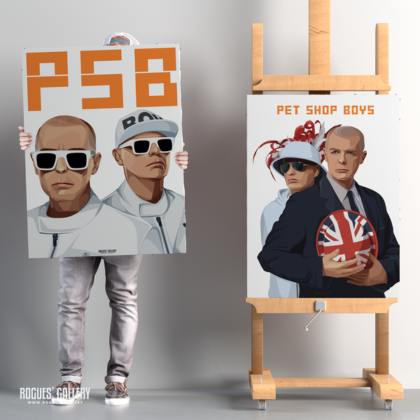 Pet Shop Boys Neil Tennant Chris Lowe art graphic design Union jack signed designs limited edition hotspot