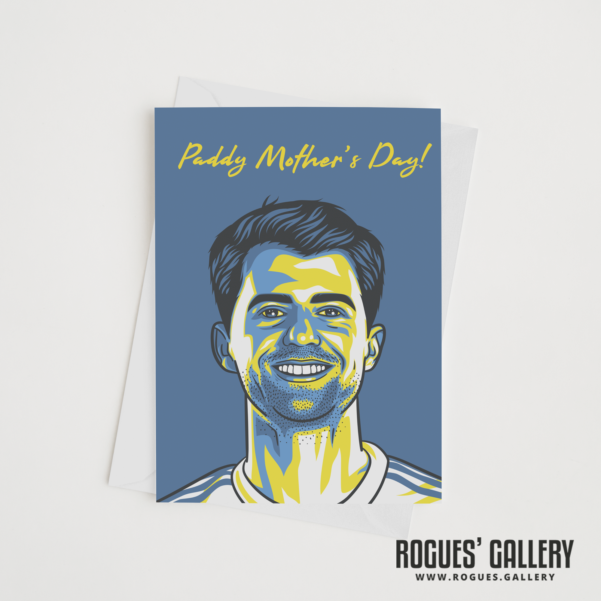 Patrick Bamford Paddy Mother's Day! Greeting Card 6x9" Leeds United MOT LUFC Card  
