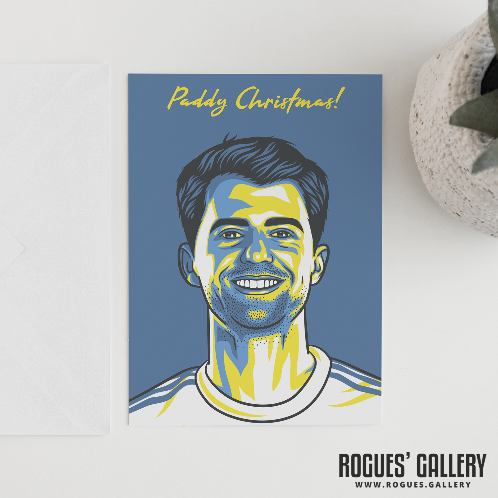 Patrick Bamford Paddy Christmas! Greeting Card 6x9" Xmas Cards LUFC