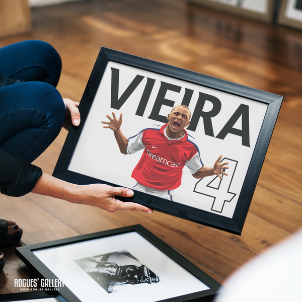 Patrick Vieira Arsenal 4 A3 print