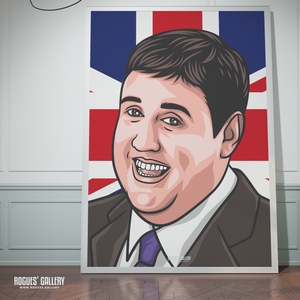 Peter Kay comedy signed memorabilia poster Union Jack icon 