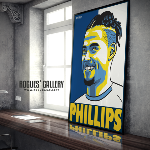 Kalvin Phillips Leeds United FC midfielder A1 art print design