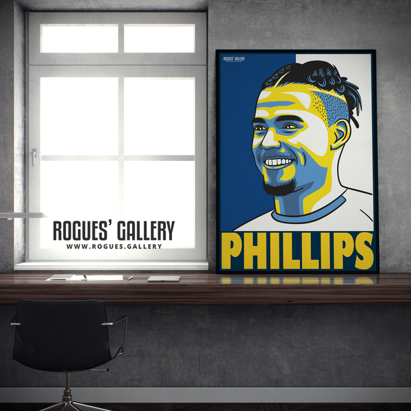 Kalvin Phillips Leeds United FC midfielder A1 large art print design