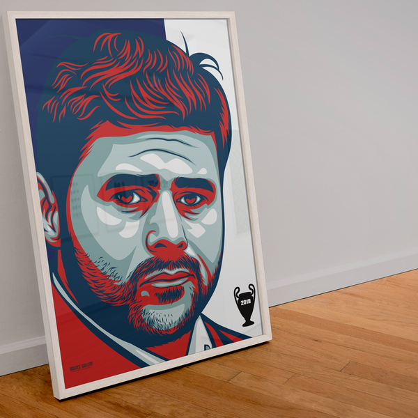 Mauricio Pochettino Spurs Manager Art Print Ajax Semi-final