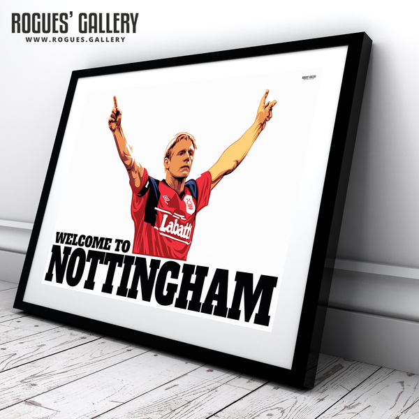 Stuart Pearce Welcome To Nottingham Psycho poster