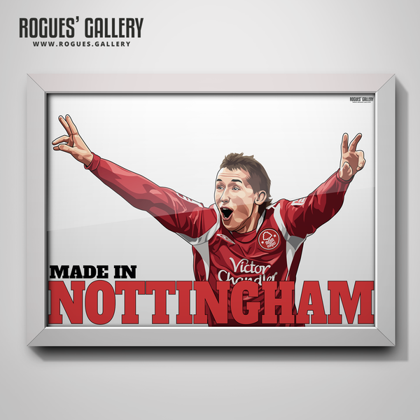 Raddy Majewski Nottingham Forest goal vs WBA Made In Nottingham design midfielder Polish A3