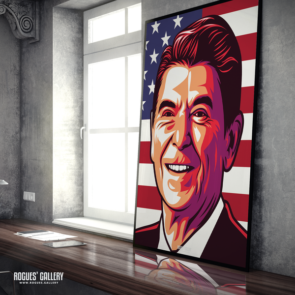 Ronald Reagan POTUS USA President A1 print
