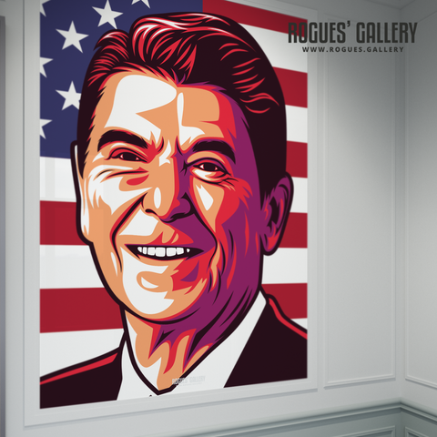 Ronald Reagan POTUS USA President huge poster