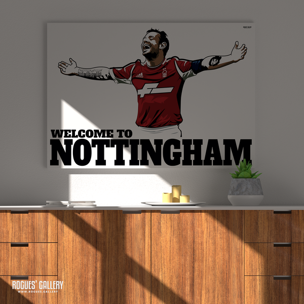 Reidy coach Andy Reid Nottingham Forest City Ground Irish left winger A1 print edit Welcome To Nottingham