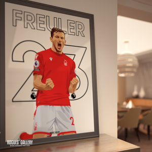 Remo Freuler Nottingham Forest poster 23 midfielder Swiss