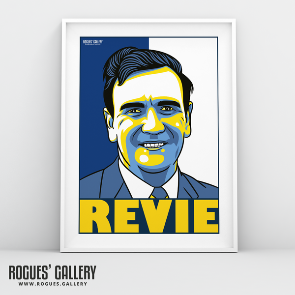 Don Revie Leeds Utd United manager A3 print Revie Option