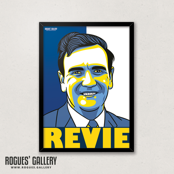 Don Revie Leeds United manager A3 print seventies winner boss
