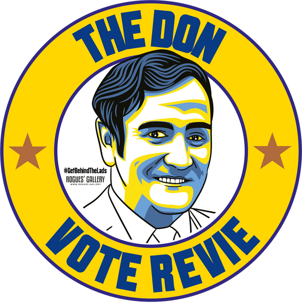 Don Revie Leeds United Manager campaign stickers LUFC Elland Road  #GetBehindTheLads The Don