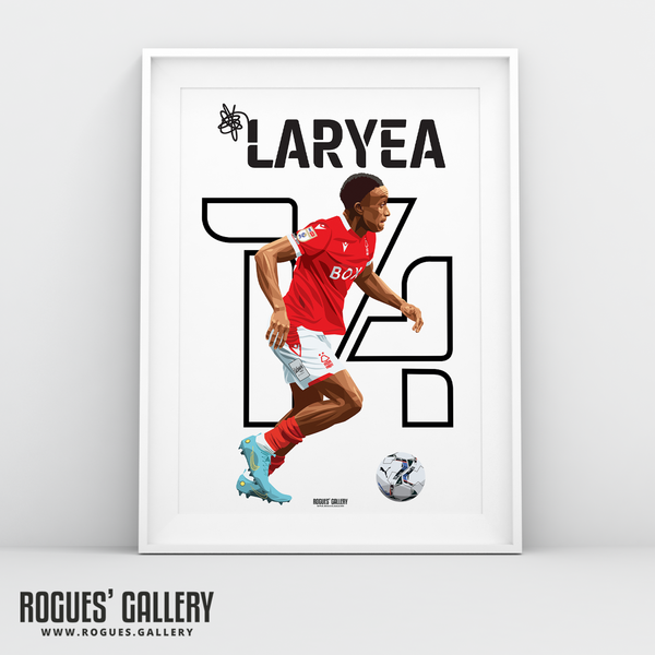 Richie Laryea Nottingham Forest Richmond Canada A3 print