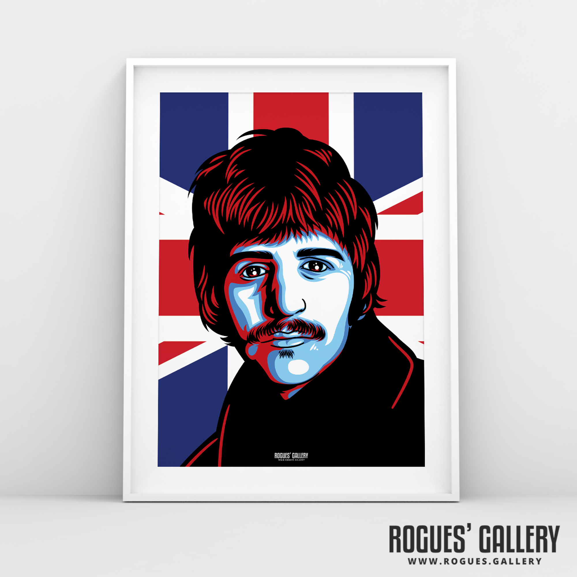 Ringo Starr The Beatles A3 art print union jack