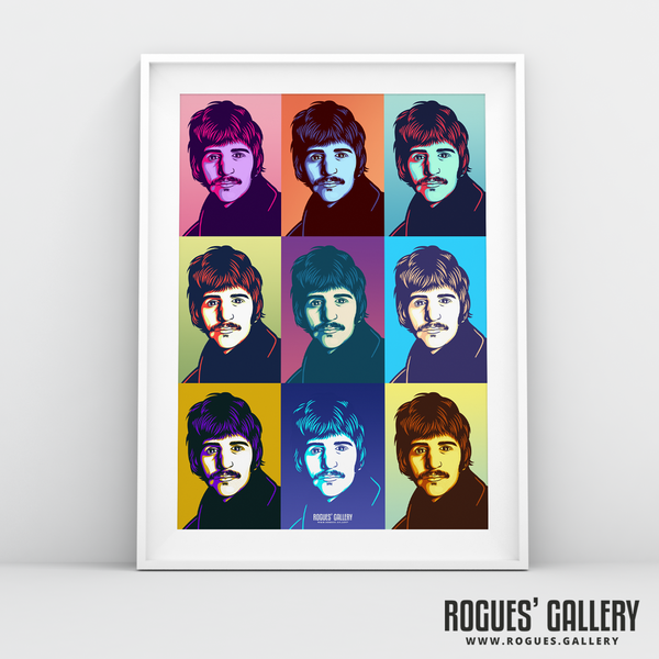 Ringo Starr The Beatles A3 art print rare artist drummer pop art