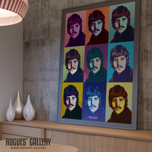 Ringo Starr The Beatles A0 huge large poster pop art