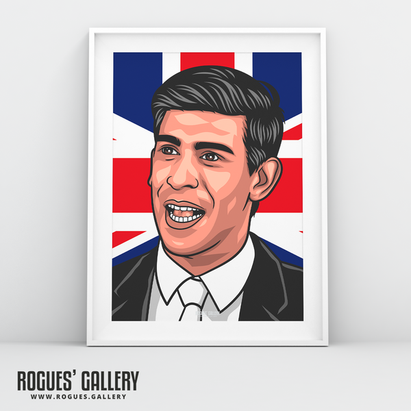 Rishi Sunak British Prime Minister A3 print Conservative Indian Downing Street Government 