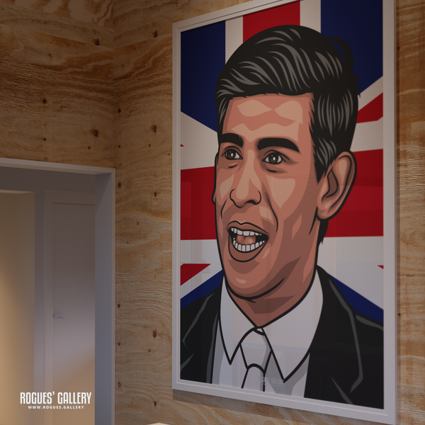 Rishi Sunak British Prime Minister A0 print Conservative Indian Downing Street Government 