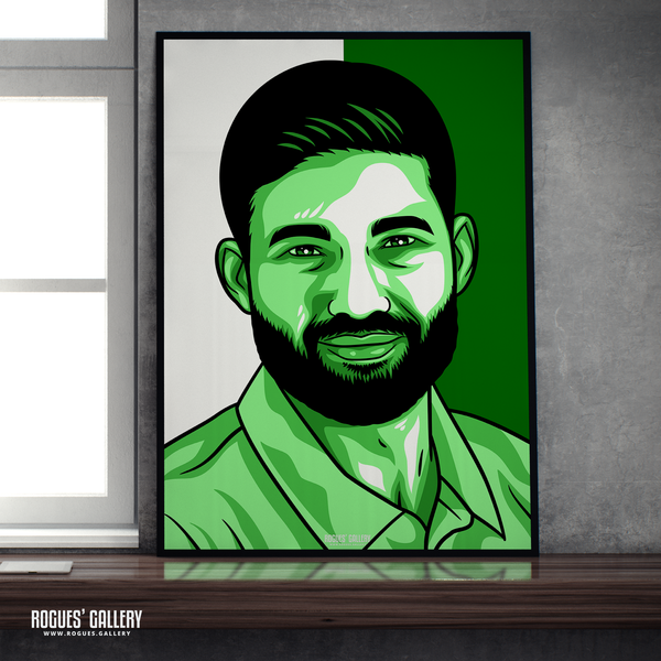 Mohammad Rizwan Pakistan cricket batsman A2 print