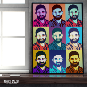 Mohammad Rizwan Pakistan cricket batsman A2 pop art print