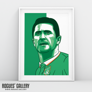 Robbie Keane Republic of Ireland striker captain A3 print edit