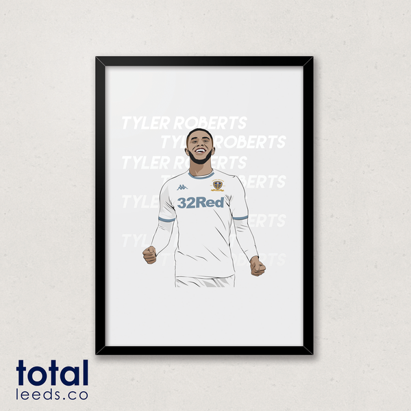 Tyler Roberts Leeds United FC A3 art print total leeds