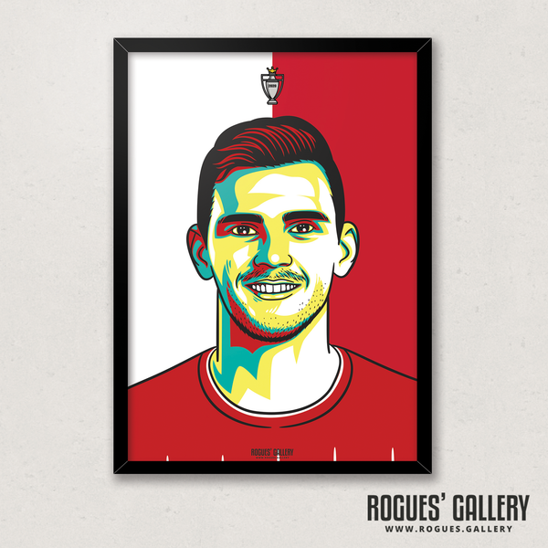 Andy Robertson Liverpool FC Anfield Art print A3 Champions Limited Edition Premier League Champions Edit