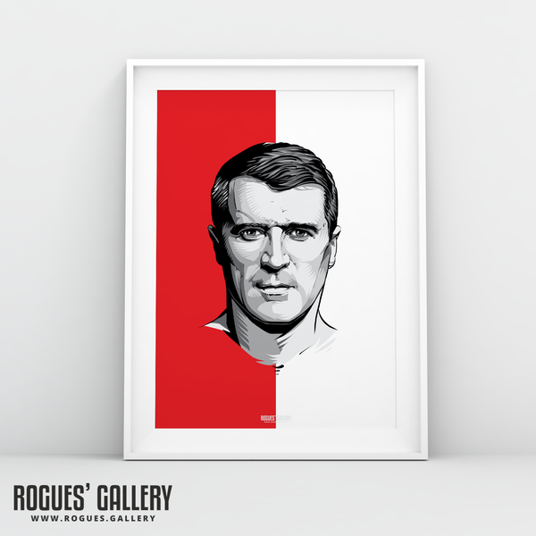 Roy Keane Nottingham Forest NFFC A3 print legend 
