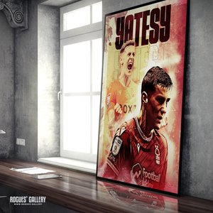 Ryan Yates Nottingham Forest midfielder 110% A1 print concept poster