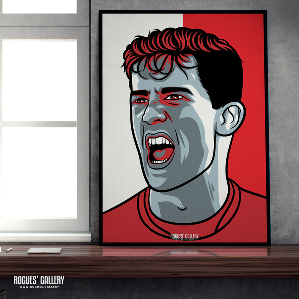 Ryan Yates GBTL portrait A2 print Nottingham Forest City Ground