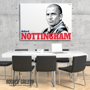 Sabri Lamouchi Nottingham Forest Manager Boss French Massive A0 art print Nottingham