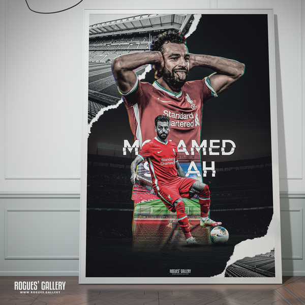 Mo Salah Liverpool FC Anfield Egypt Mido edit A0 print limited edition champions