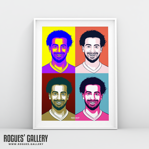 Mo Salah Liverpool FC Anfield Egypt Pop Art print A3