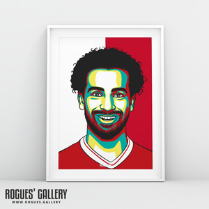 Mo Salah Liverpool FC Anfield Egypt Art print A3