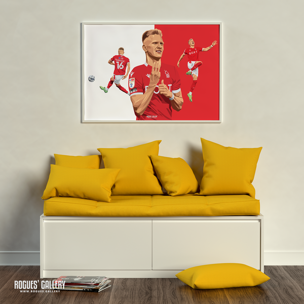 Sam Surridge Nottingham Forest hat trick a1 print striker